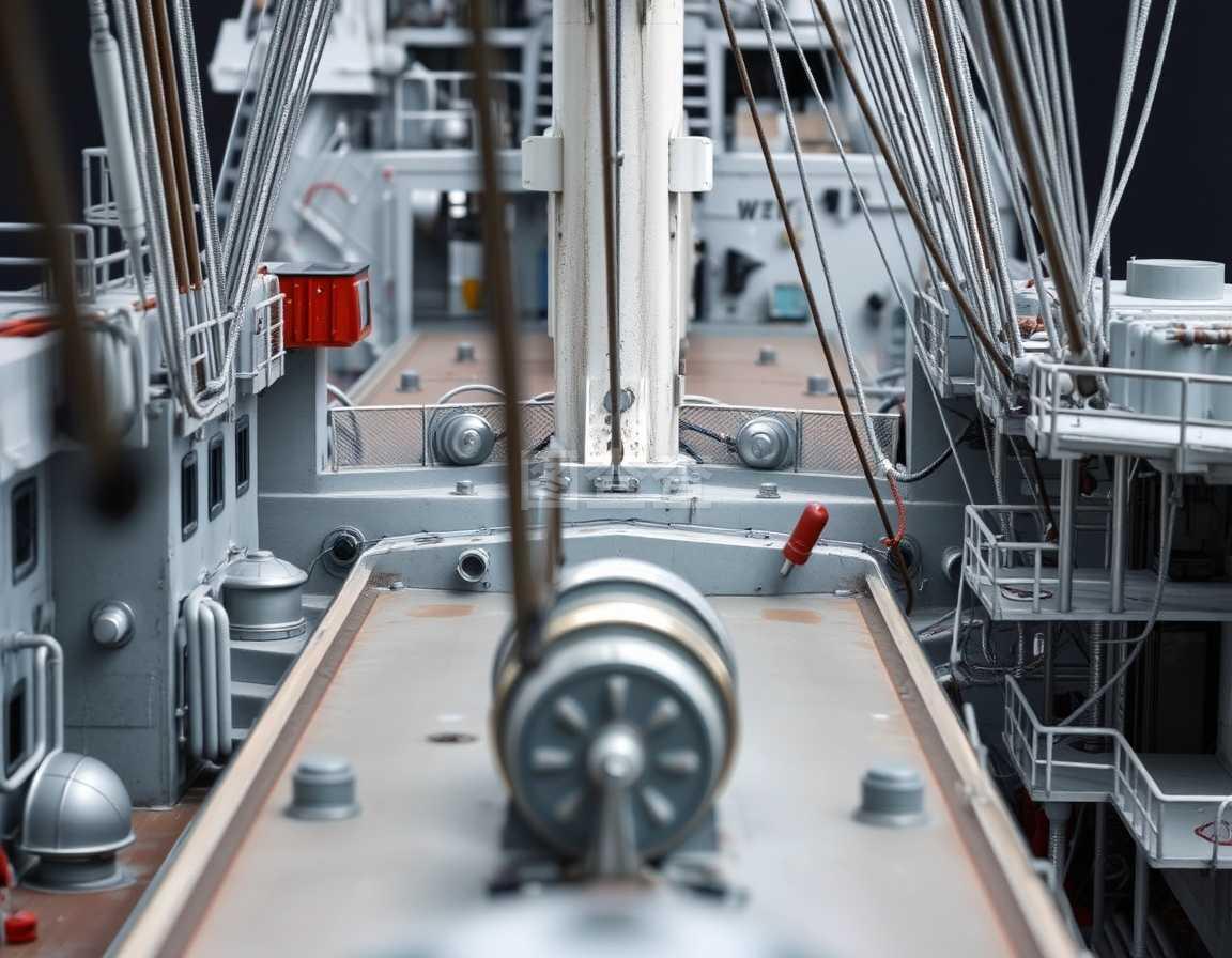 优质印刷品中的船舶甲板机制宏观背景美术